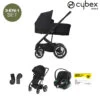 Trio Poussette Talos S + Aton B2 + Adaptateurs Deep Black De CYBEX -Produits Pour Bébé 01165809 1