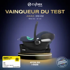 Trio Poussette Talos S + Aton B2 + Adaptateurs Deep Black De CYBEX -Produits Pour Bébé 01165809 6