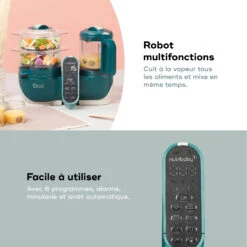 Nutribaby(+) Robot Multifonctions Bébé 6 En 1 Opal Green De Babymoov -Produits Pour Bébé 01170551 4