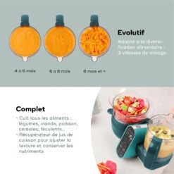 Nutribaby(+) Robot Multifonctions Bébé 6 En 1 Opal Green De Babymoov -Produits Pour Bébé 01170551 5