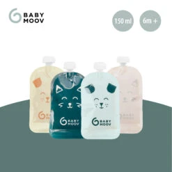 Lot De 20 Gourdes Réutilisables Isy Pouches 150 Ml De Babymoov 10 Lot De 20 Gourdes Réutilisables Isy Pouches 150 Ml De Babymoov -Produits Pour Bébé 01172518 3