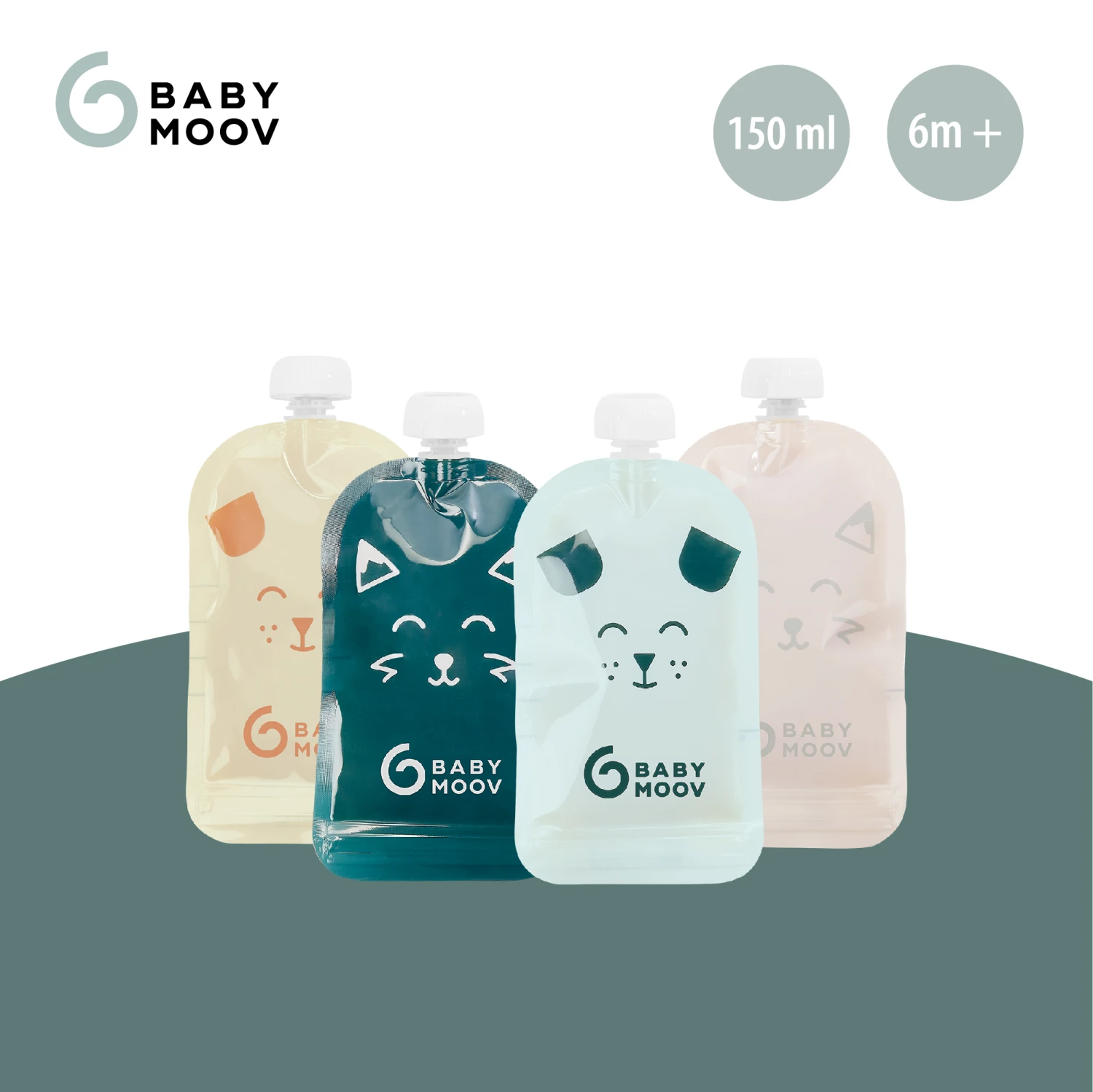 Lot De 20 Gourdes Réutilisables Isy Pouches 150 Ml De Babymoov 5 Lot De 20 Gourdes Réutilisables Isy Pouches 150 Ml De Babymoov – Image 3