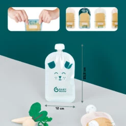 Lot De 20 Gourdes Réutilisables Isy Pouches 150 Ml De Babymoov 12 Lot De 20 Gourdes Réutilisables Isy Pouches 150 Ml De Babymoov -Produits Pour Bébé 01172518 5