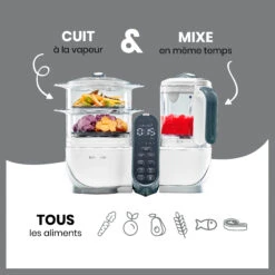 Pack Batch Cooking Nutribaby(+) & 3 Babybols 250mL Blanc De Babymoov -Produits Pour Bébé 01174504 3