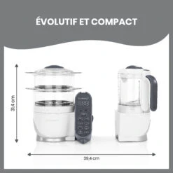 Pack Batch Cooking Nutribaby(+) & 3 Babybols 250mL Blanc De Babymoov -Produits Pour Bébé 01174504 8