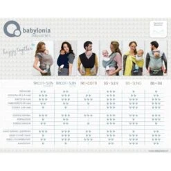 Écharpe De Portage Extensible Tricot-Slen Bambou Bio Water Mint De Babylonia -Produits Pour Bébé 0667096 1 2