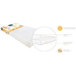Matelas Essentiel 60x120 Blanc 60 X 120 Cm De Candide -Produits Pour Bébé 30755944 1