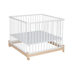 Parc Euro Scandinave Naturel / Blanc De Geuther -Produits Pour Bébé 78263680 1