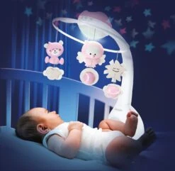 Mobile Douce Nuit 3 En 1 Rose De Infantino -Produits Pour Bébé 81093940 2 1