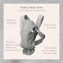Porte-bébé Mini Vieux Rose Coton De BabyBjörn -Produits Pour Bébé 82474571 1 1